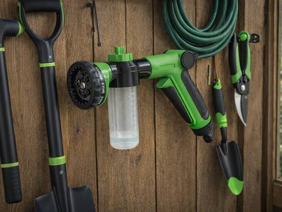 Pistolet pour tuyau d'arrosage avec arroseur de jardin et régulateur à 9 modes DIVODV - Image 8