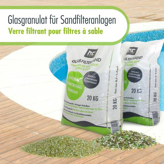20 kg de granulés de verre grossier spécial pour filtres à sable, granulométrie de 2 à 5 mm. x 1 - Image 7