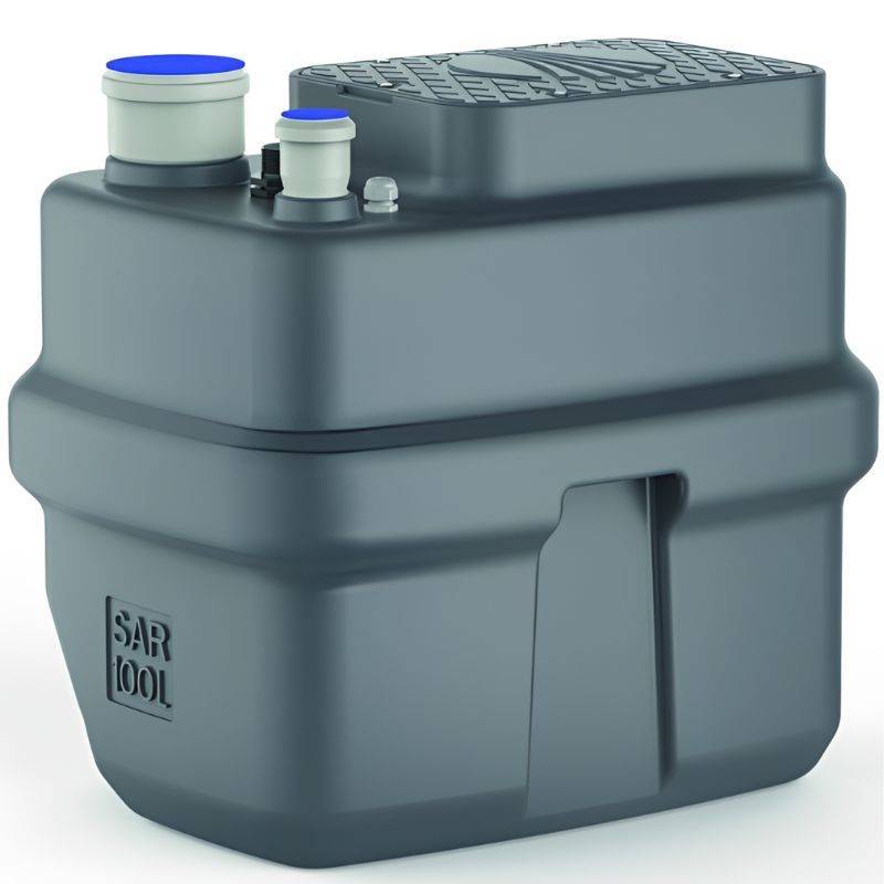 Station de relevage 100L Pedrollo SAR100RXm320 - Pompe a eau 0,55 kW jusqu'à 10,8 m3/h monophasé 220V - Image 2