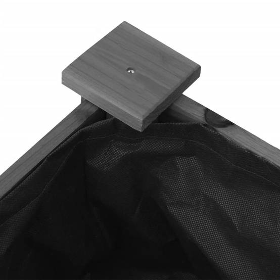 Grand carré potager surélevé à roulettes bois de sapin Gris 118x59 cm – ComfortXL Outdoor Living - Image 5