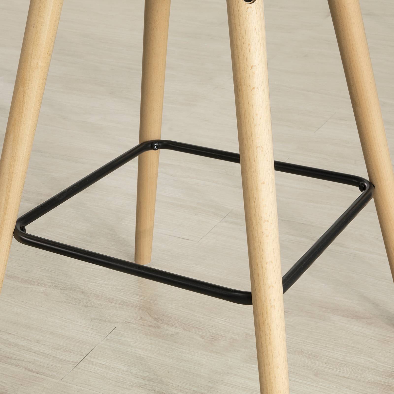 Sobuy - Tabouret de Bar Cuisine Rotatif à 360° avec Dossier et Repose-Pieds Fauteuil bistrot Haute qualité L49cmxH98cmxP49cm L 49 x H 98 x I 49cm SoBuy - Imagen 6