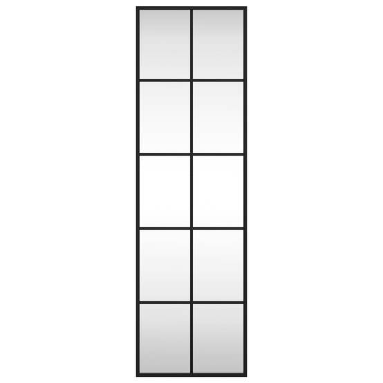 Maison Chic - Miroir mural - Miroir décoratif noir 30x100 cm rectangulaire fer - Image 3
