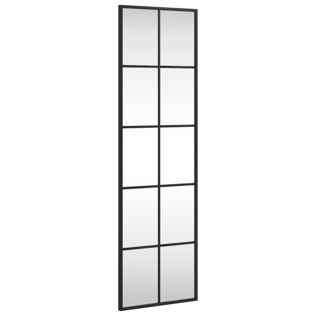 Maison Chic - Miroir mural - Miroir décoratif noir 30x100 cm rectangulaire fer - Image 1