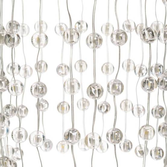 Lustre acrylique mini boule Ø35xH55cm 574 LED Lumière Fixe blanc chaud Extérieur Smart Connect Lotti - Image 7