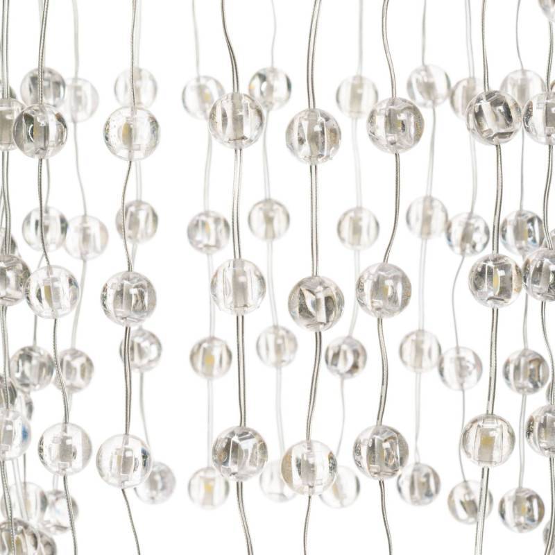 Lustre acrylique mini boule Ø35xH55cm 574 LED Lumière Fixe blanc chaud Extérieur Smart Connect Lotti - Image 7