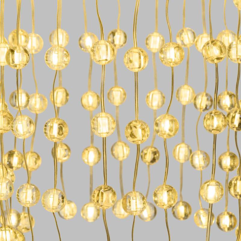 Lustre acrylique mini boule Ø35xH55cm 574 LED Lumière Fixe blanc chaud Extérieur Smart Connect Lotti - Image 8