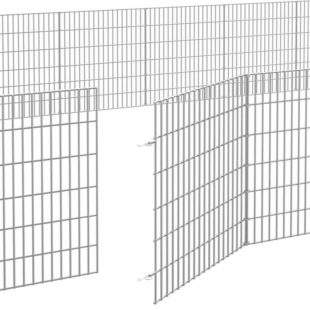 Vidaxl - Enclos pour animaux en liberté 24panneaux 54x60cm fer galvanisé vidaXL 3321345 - Image 8