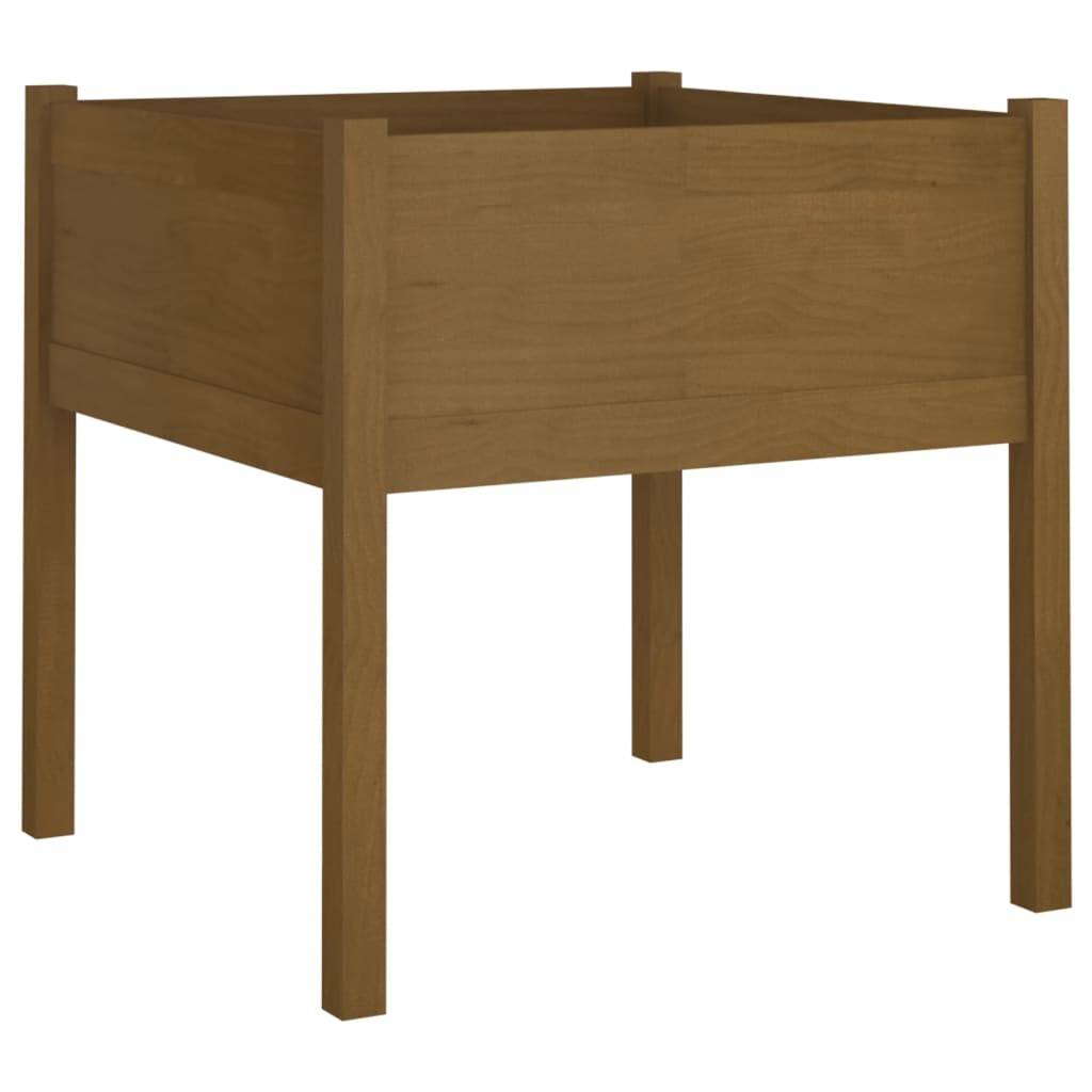 Vidaxl - Jardinière d'extérieur Marron miel 70x70x70 cm Pin massif vidaXL 810815 - Image 2