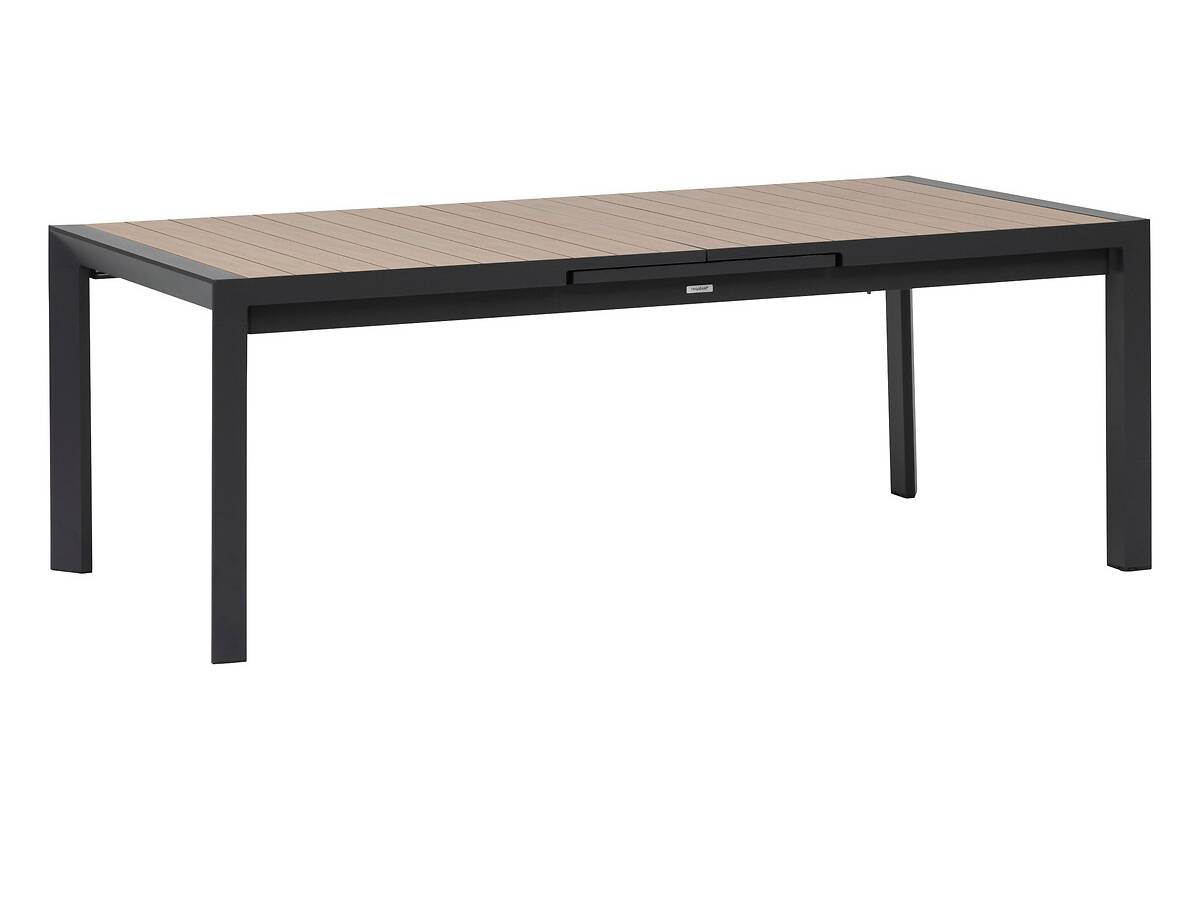 Hesperide - Table de jardin rectangulaire extensible en aluminium Evasion Honey/Graphite 8/10 places + 10 fauteuils Piazza - Hespéride - Image 3