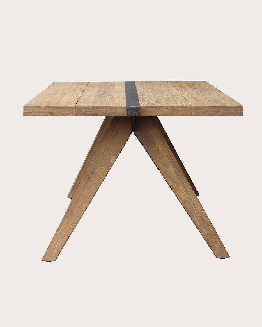 Bandung - Table repas en teck massif - UNIQKA - Imagen 4