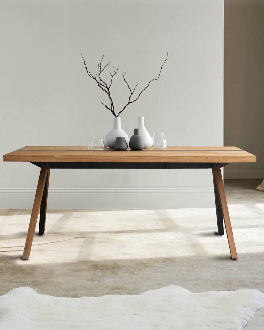 Bandung - Table repas en teck massif - UNIQKA - Imagen 8