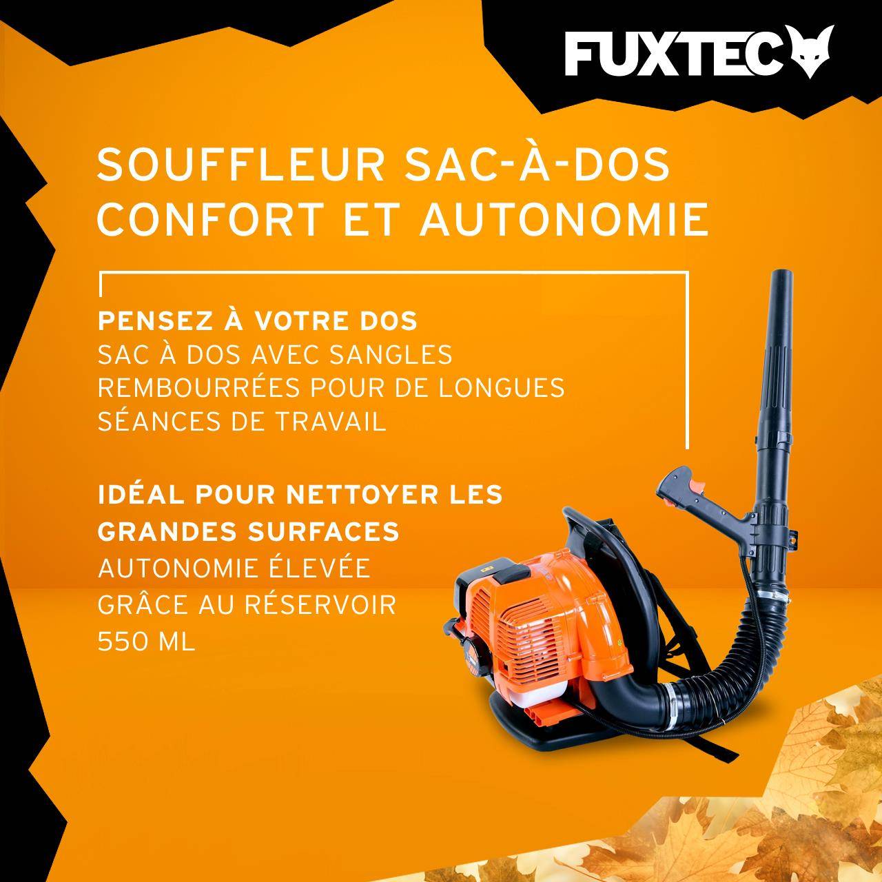 FUXTEC - Souffleur thermique - FUXTEC FX-LB133T - à dos 900W 33cm3 300 km/h - Image 5