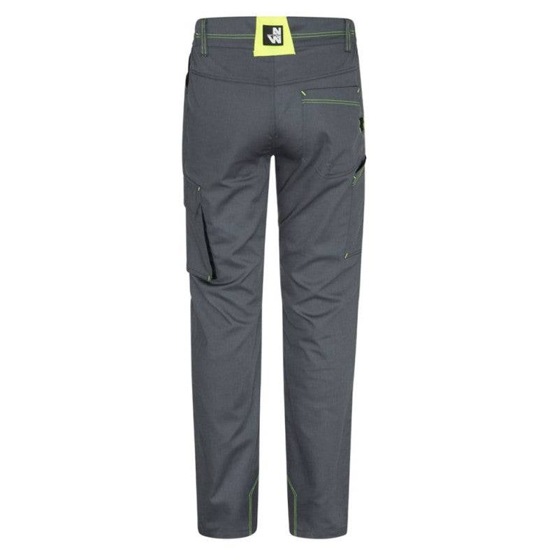 Nineworths - MARLOW - PANTALON DE TRAVAIL - 1397 | Gris / Jaune fluo - Imagen 3