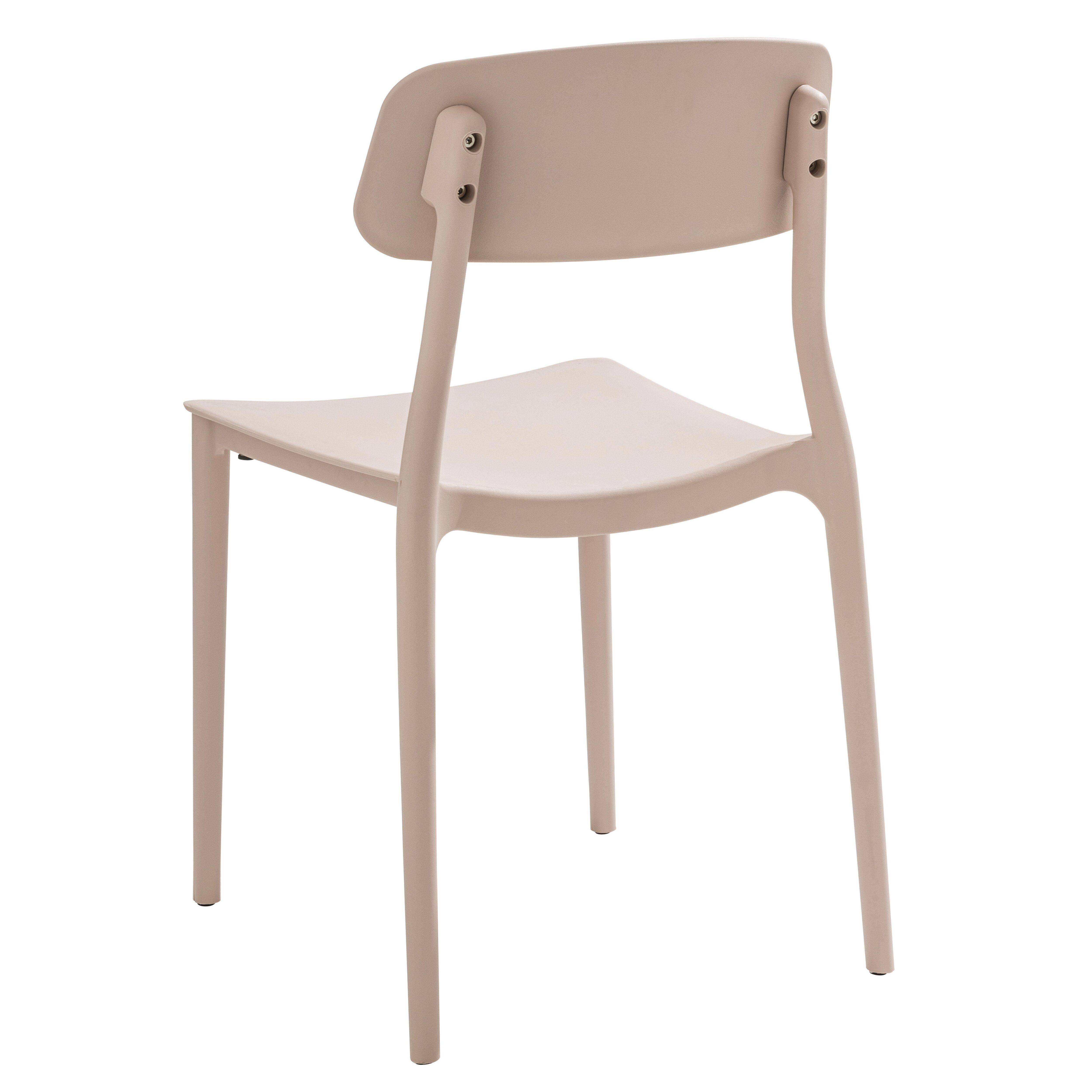 Oviala - Lot de deux chaises en polypropylène rose Sofia - Oviala - Image 5