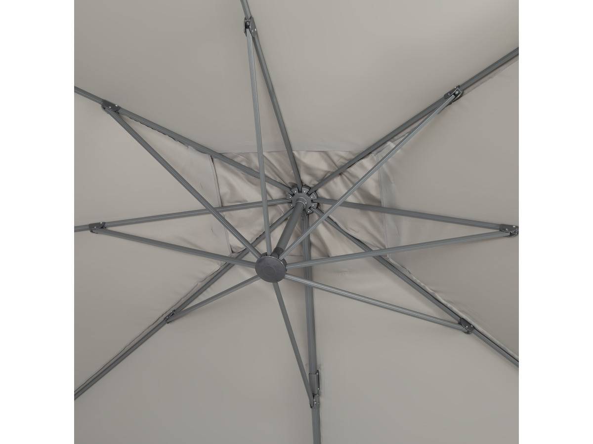 Habitat Et Jardin - Parasol Jardin Déporté Alu "sun 4 " - Rectangle - 3 X 4 M - Gris - Dalles à Lester Incluses -habitat Et Jardin - Imagen 2