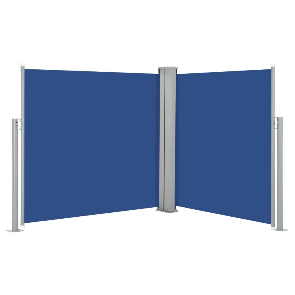 Helloshop26 - Auvent latéral rétractable 100 x 600 cm bleu - Imagen 1
