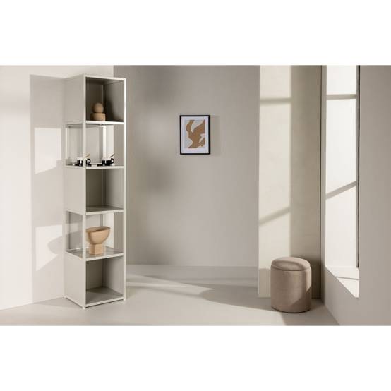 Étagère 5 Niveaux en Métal "Buenos Aires" 185cm Beige - Image 10