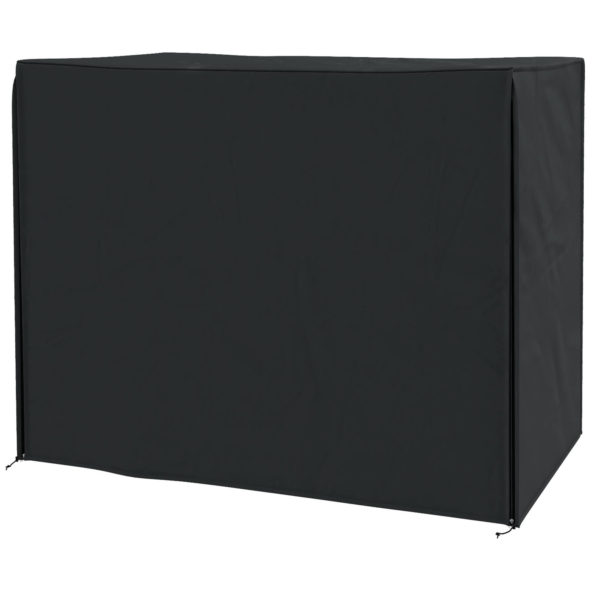 Housse pour balancelle Hollywood 220x125x172 cm, polyester imperméable, protection extérieure résistante noir - Image 2