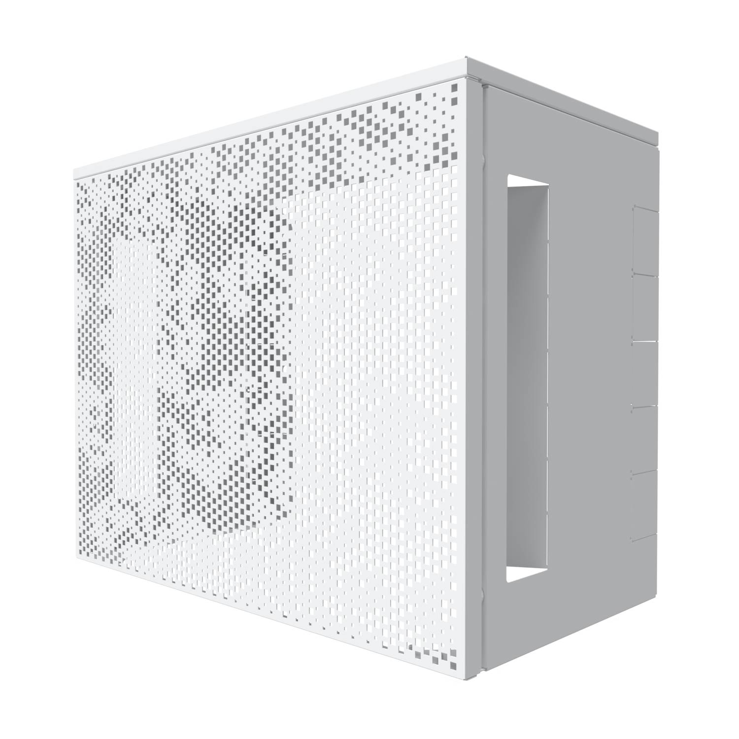 Cache climatiseur, ATOLE aluminium thermolaqué, blanc, L.100 x H.80 x P.54 cm - Image 9