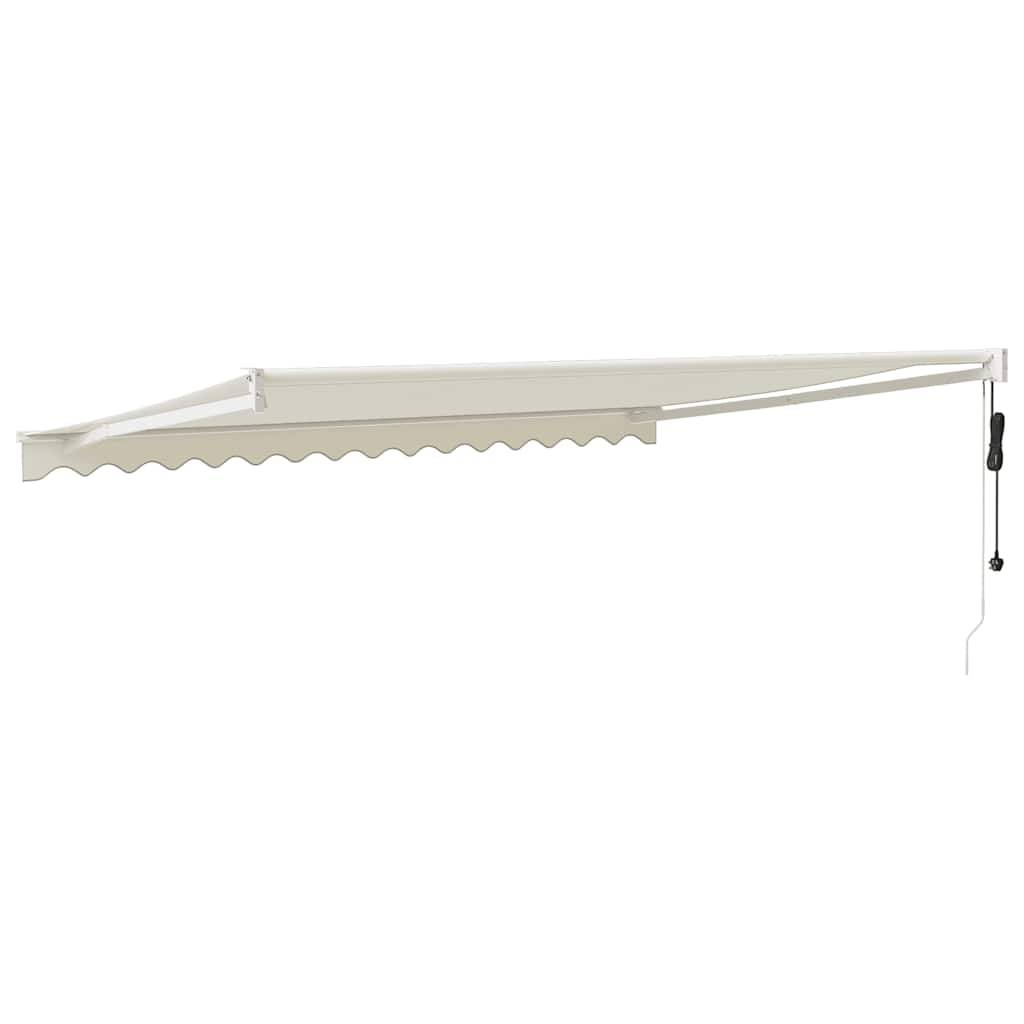 Store banne motorisé aluminium terrasse protection UV crème 4x3m - ComfortXL Outdoor Living - Image 5