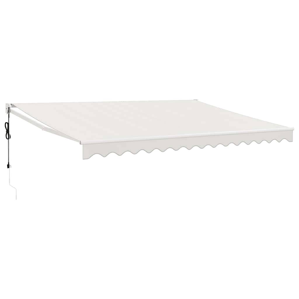 Store banne motorisé aluminium terrasse protection UV crème 4x3m - ComfortXL Outdoor Living - Image 2