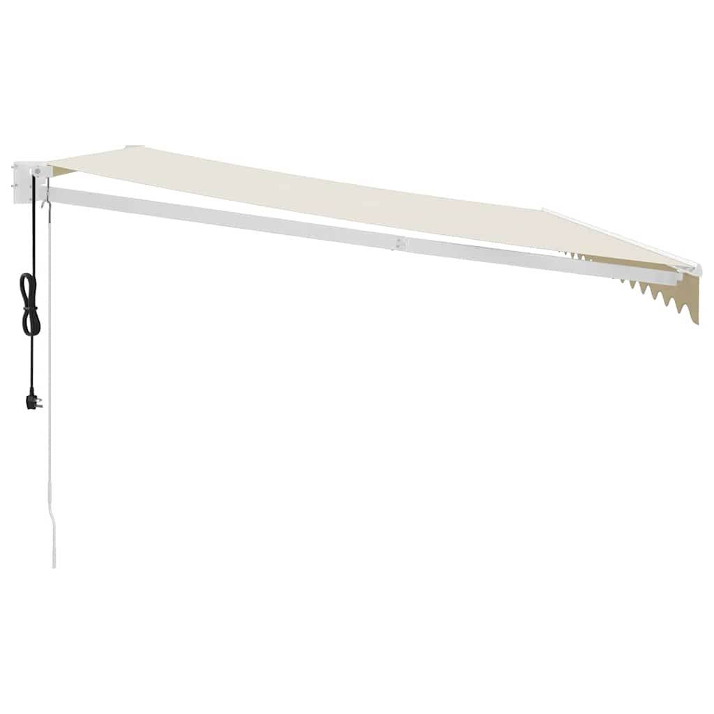 Store banne motorisé aluminium terrasse protection UV crème 4x3m - ComfortXL Outdoor Living - Image 6