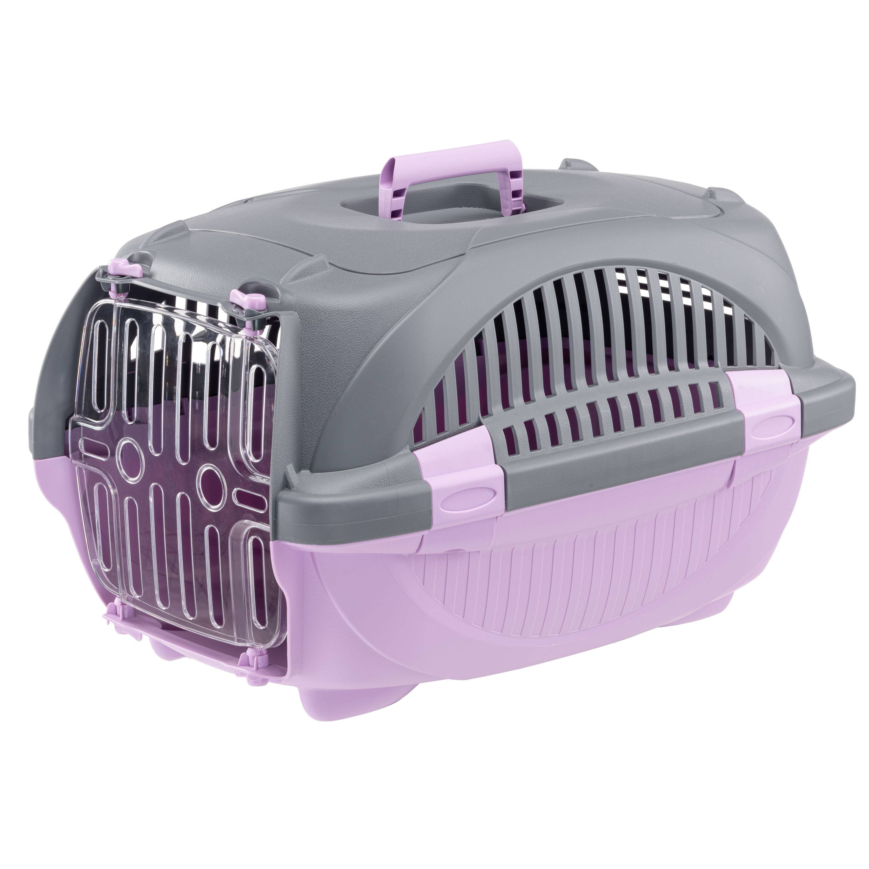 Ferplast - Ferplast Caisse de Transport Chat RIDER, Cage de Transport Chiens Petits et Chats jusqu'à 7 kg, Porte Transparente Antichoc, Fentes d'aération, Boite - Imagen 1