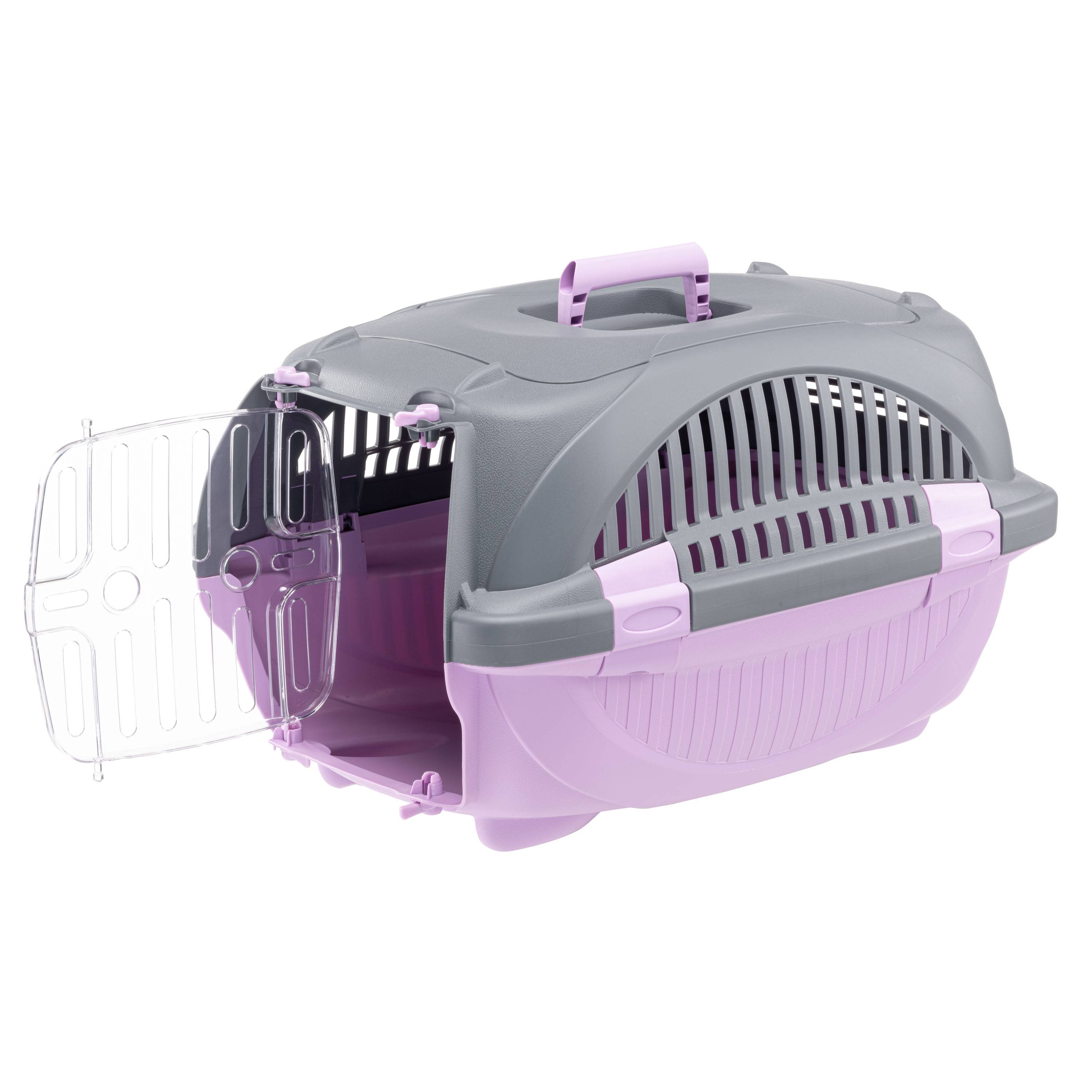Ferplast - Ferplast Caisse de Transport Chat RIDER, Cage de Transport Chiens Petits et Chats jusqu'à 7 kg, Porte Transparente Antichoc, Fentes d'aération, Boite - Imagen 2