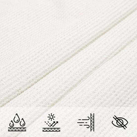 Maison Chic - Voile d'ombrage - Voile solaire 160 g/m² Blanc 3,5x4,5 m PEHD - Image 6