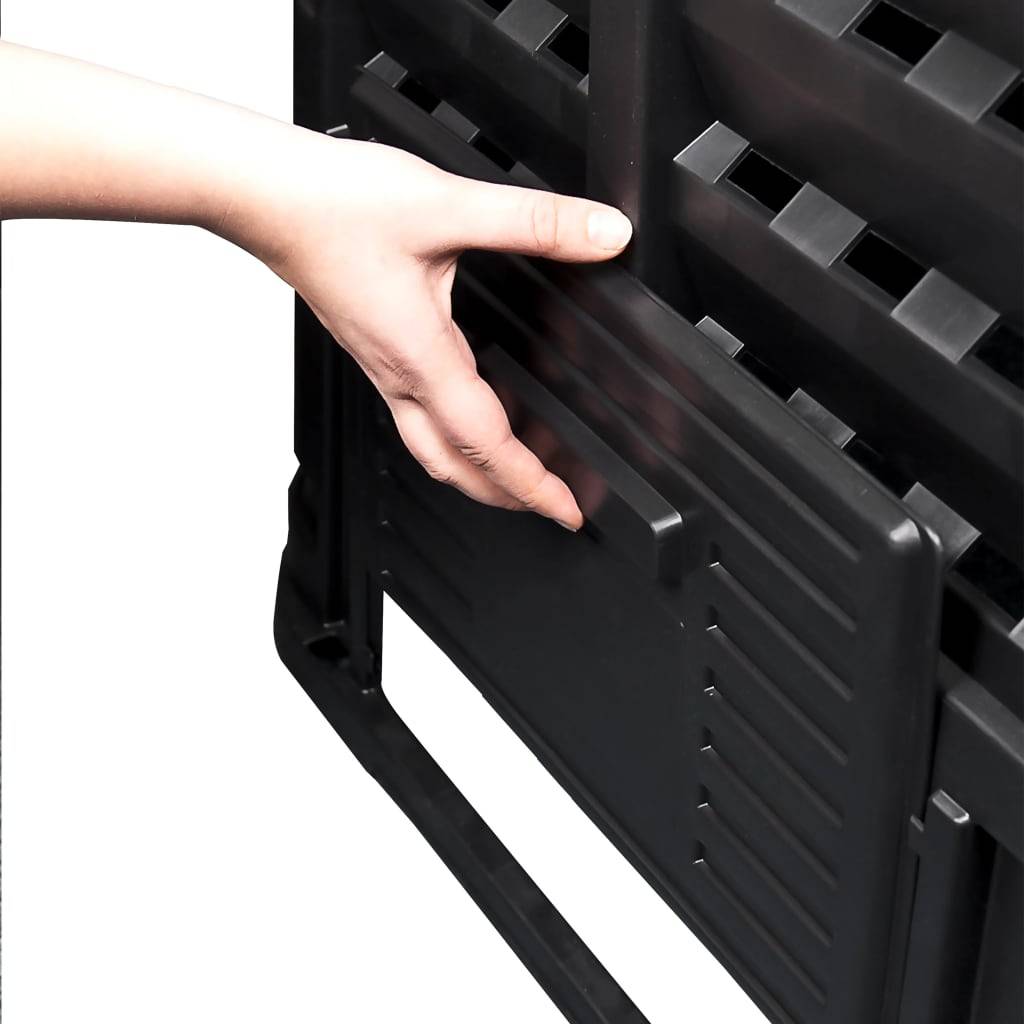 Composteur de jardin 480 L en plastique pour potager et cuisine Noir – ComfortXL Outdoor Living - Image 9