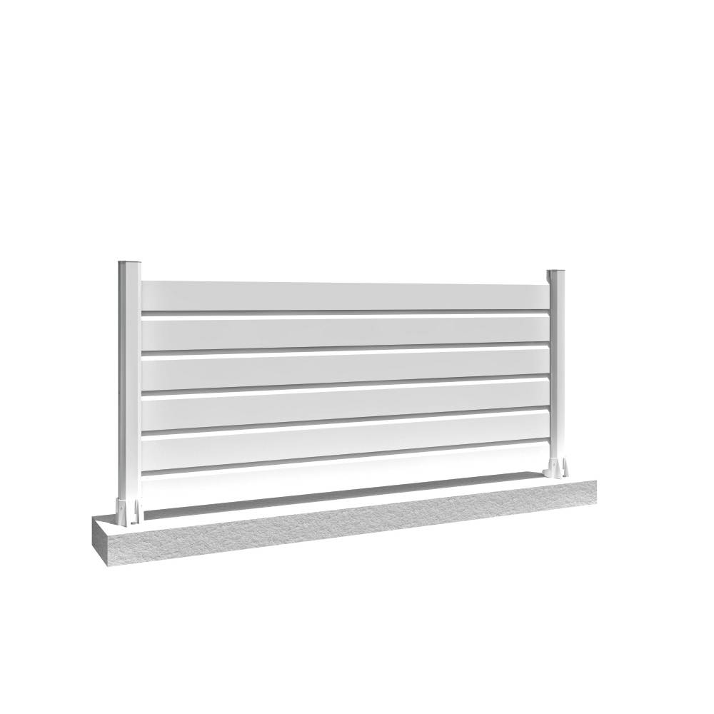 Intersun - Clôture brise-vue 6 lames L 1911 x H 886 mm (Blanc) - INTERSUN - Imagen 1