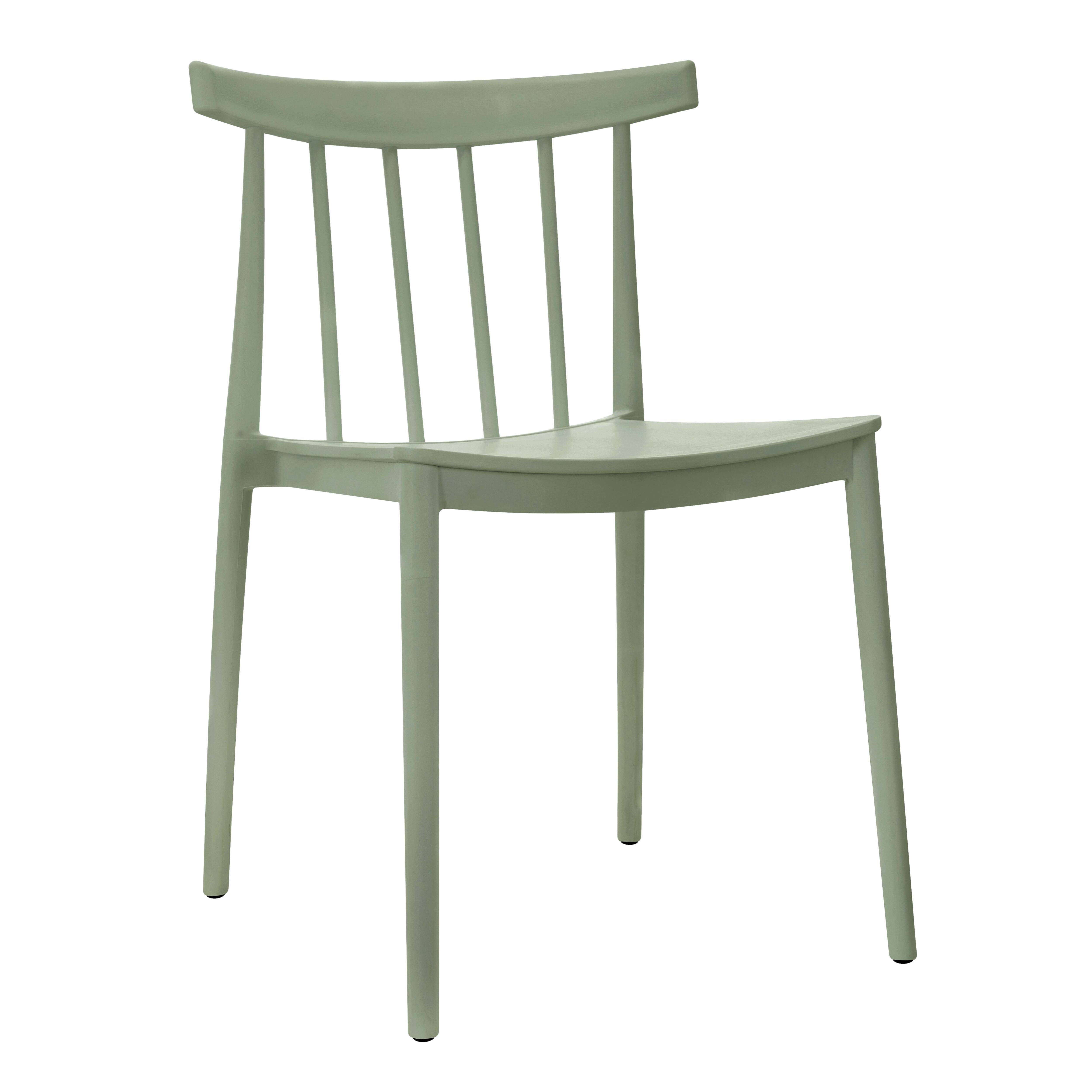 Oviala - Chaise de terrasse en polypropylène vert sauge Lisboa - Oviala - Imagen 1