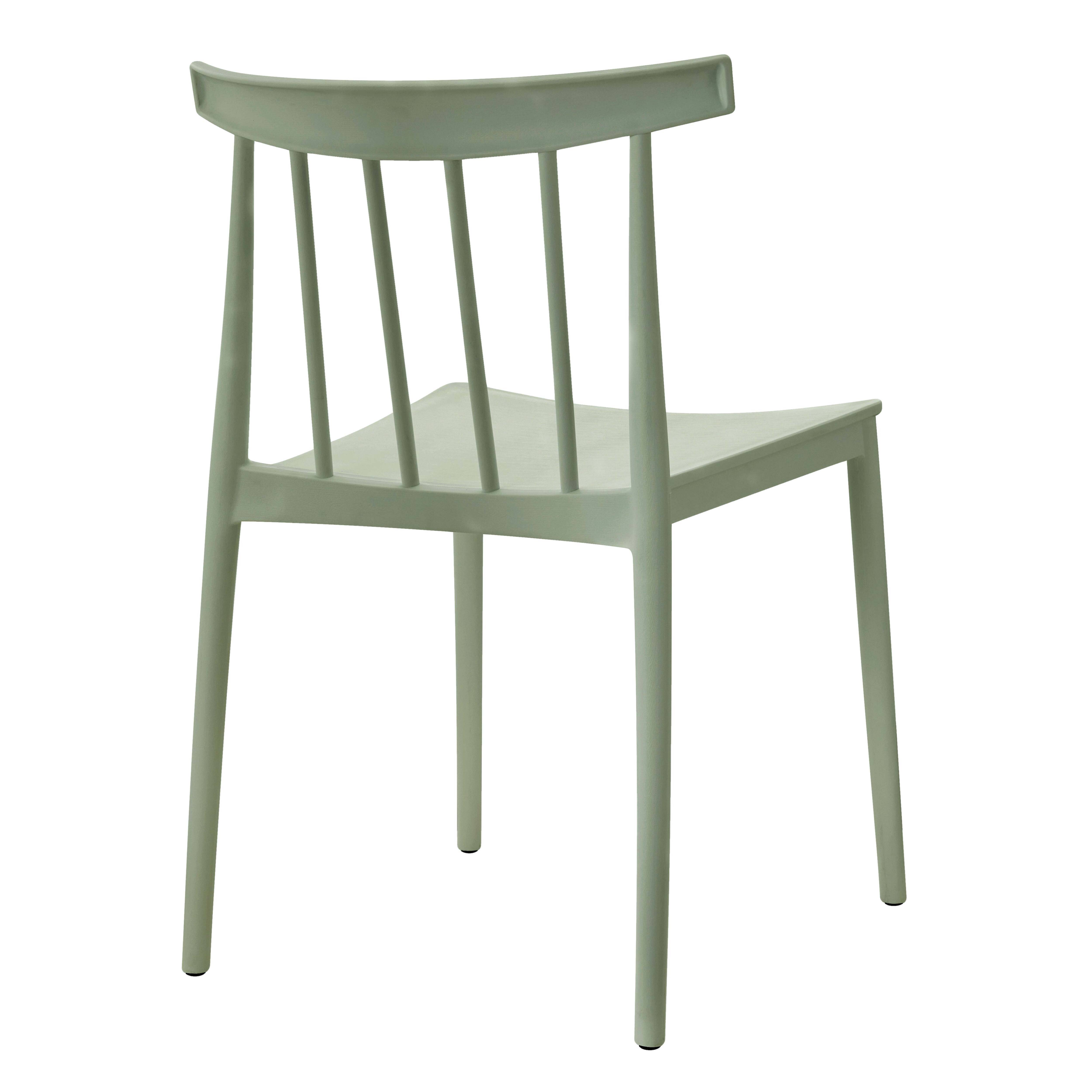Oviala - Chaise de terrasse en polypropylène vert sauge Lisboa - Oviala - Imagen 5
