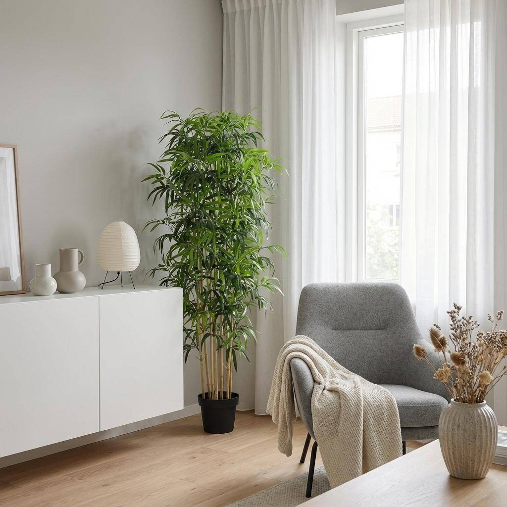 Bambou - 150cm - Ø21cm - Plante artificielle - Image 4
