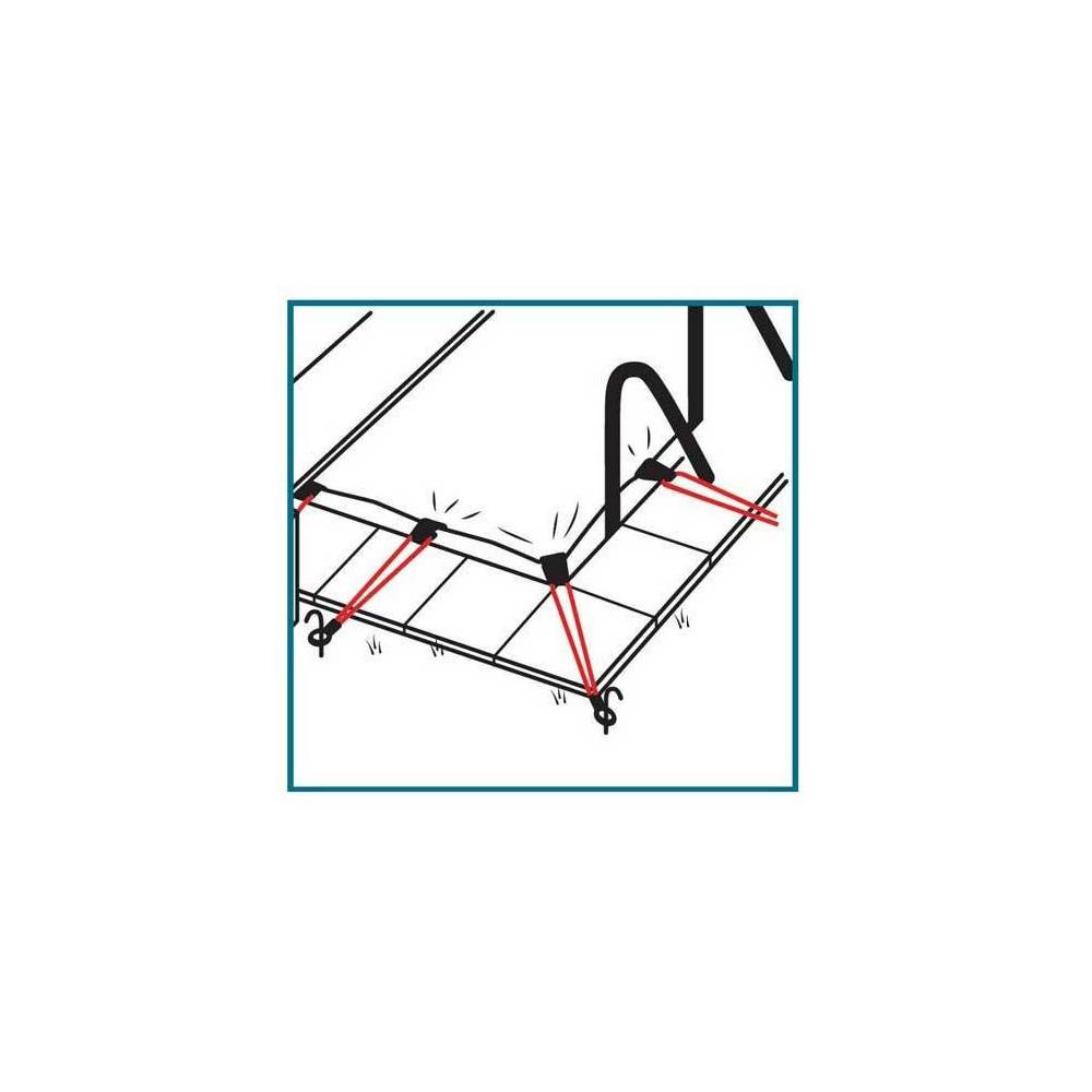 Joubert - Pince fixation pour bâche piscine couleur beige - Imagen 5