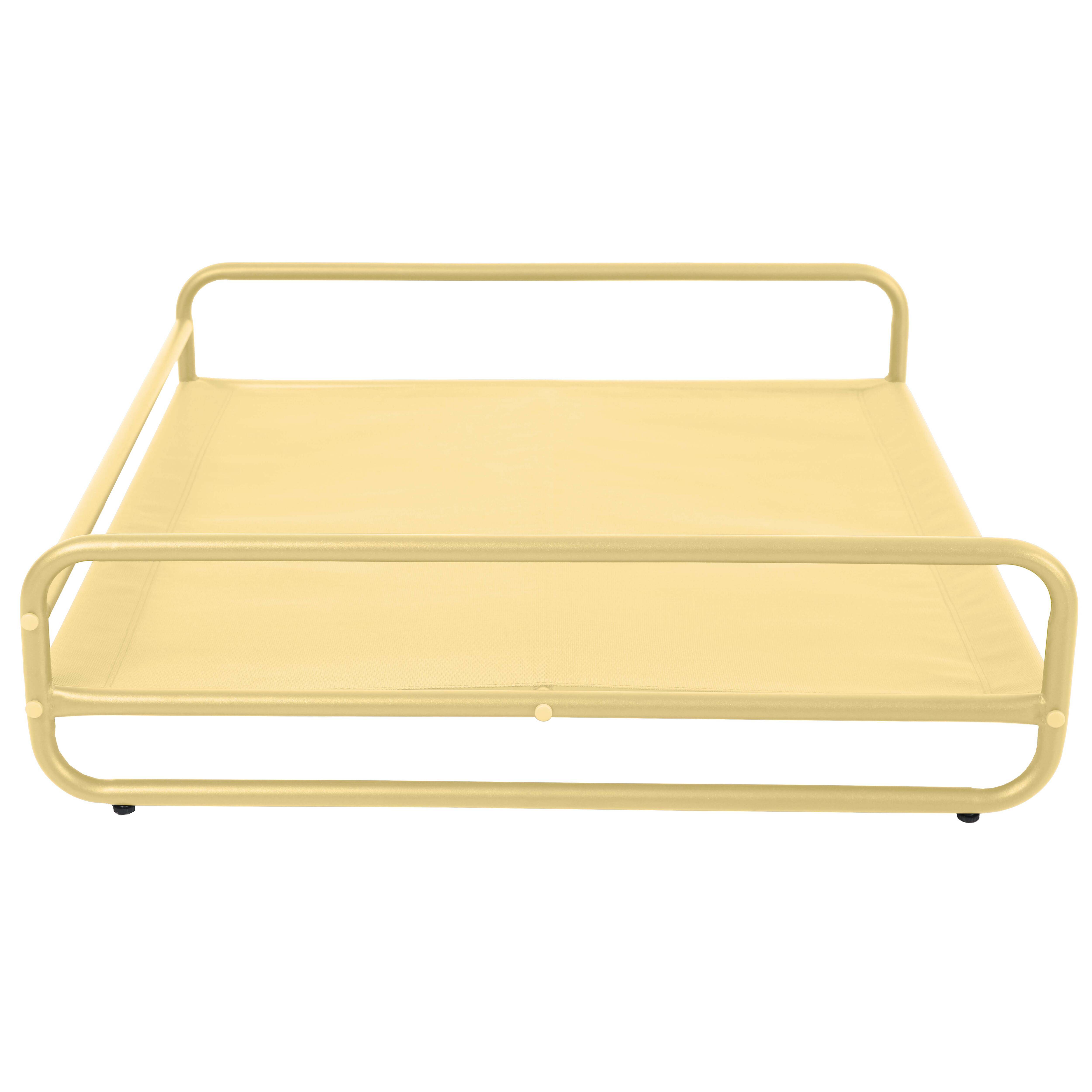Oviala - Structure pour fauteuil et pouf de salon de jardin modulable jaune Mixi - Oviala - Image 1