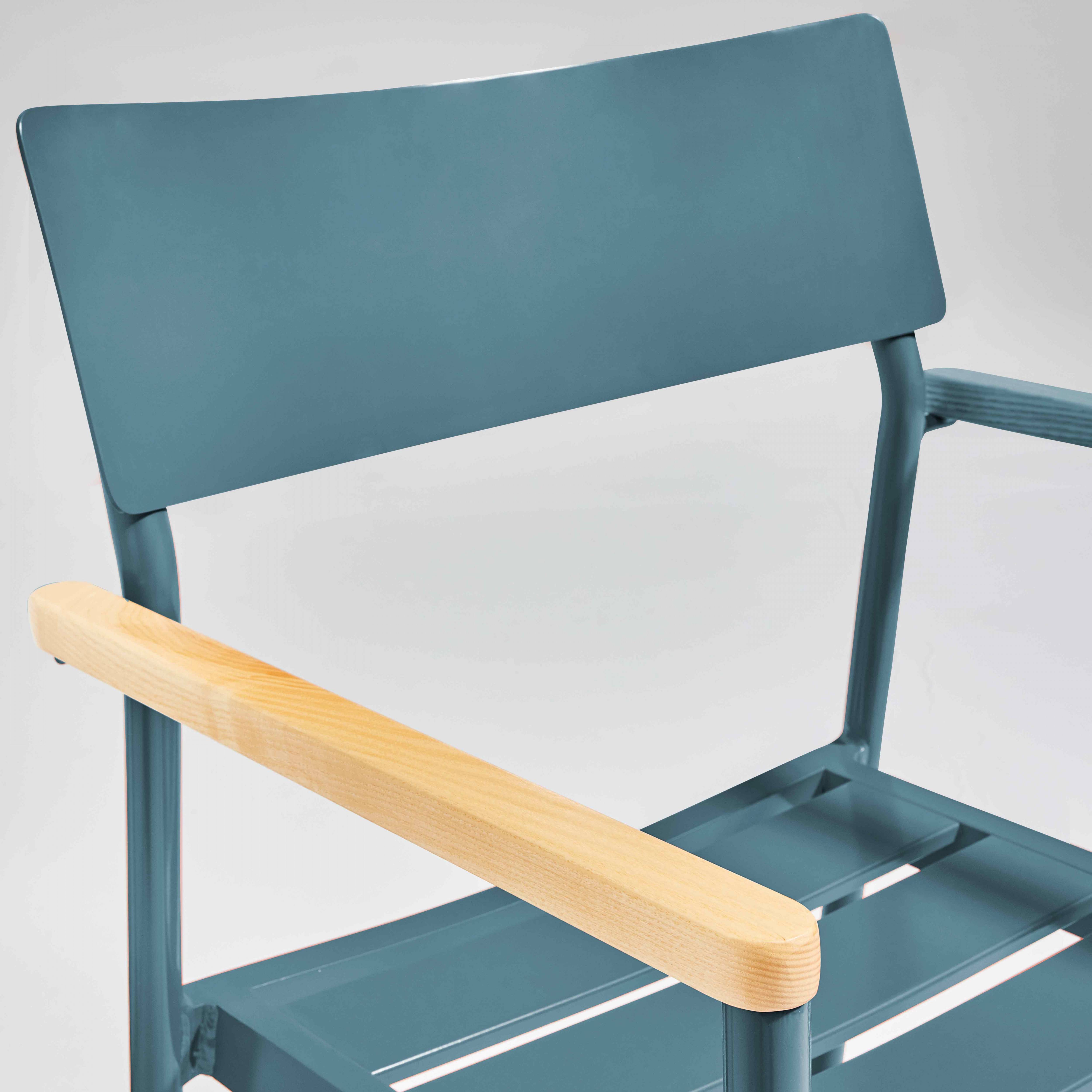 Oviala - Fauteuil de jardin en aluminium et bois bleu canard
Leeds - Oviala - Imagen 5
