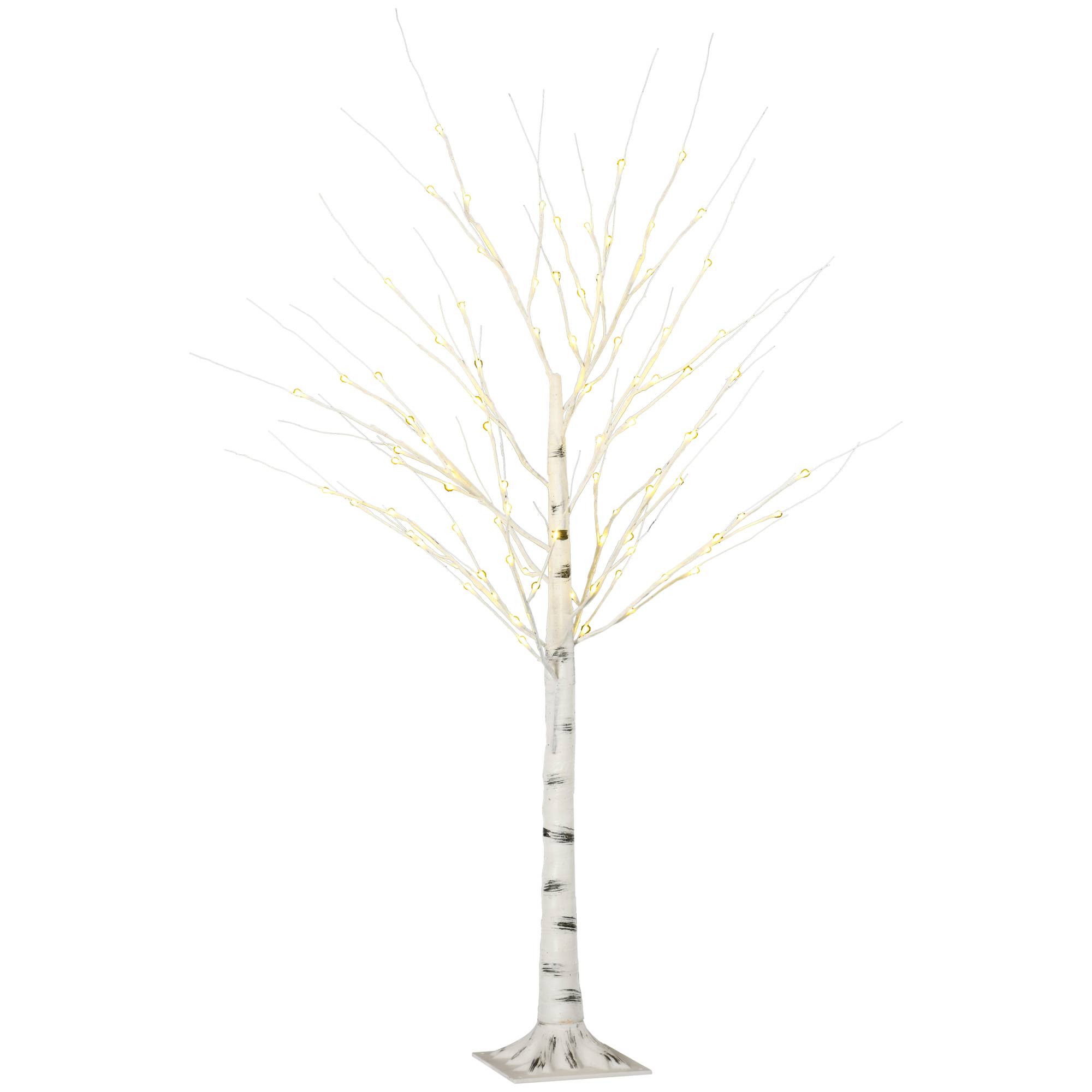 Arbre lumineux LED blanc chaud, 96 LED, usage intérieur, 150 cm, déco Noël maison chambre, blanc - Image 2