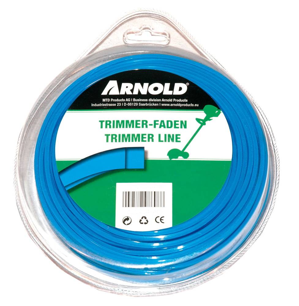 Arnold - Fil de coupe-bordure carré en nylon 1,6 mm × 83 m Arnold