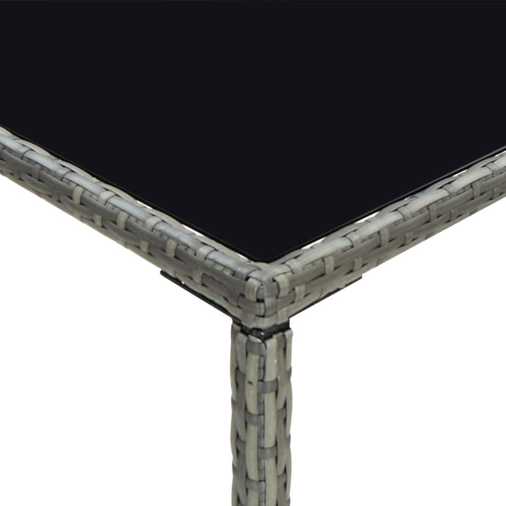 Ensemble de bar de jardin 3 pcs | Mobilier d'extérieur et coussins Résine tressée Gris Maison Chic - Image 9