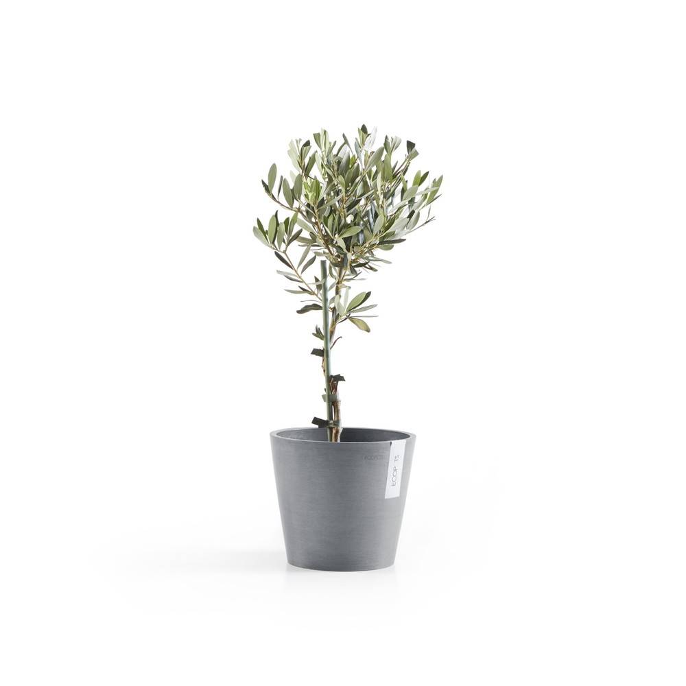 Ecopots - Pot Rond Amsterdam 20 Bleu Gris + réservoir d'eau - Ø 20 x H. 17,5 cm - 4 L ECOPOTS - Imagen 3