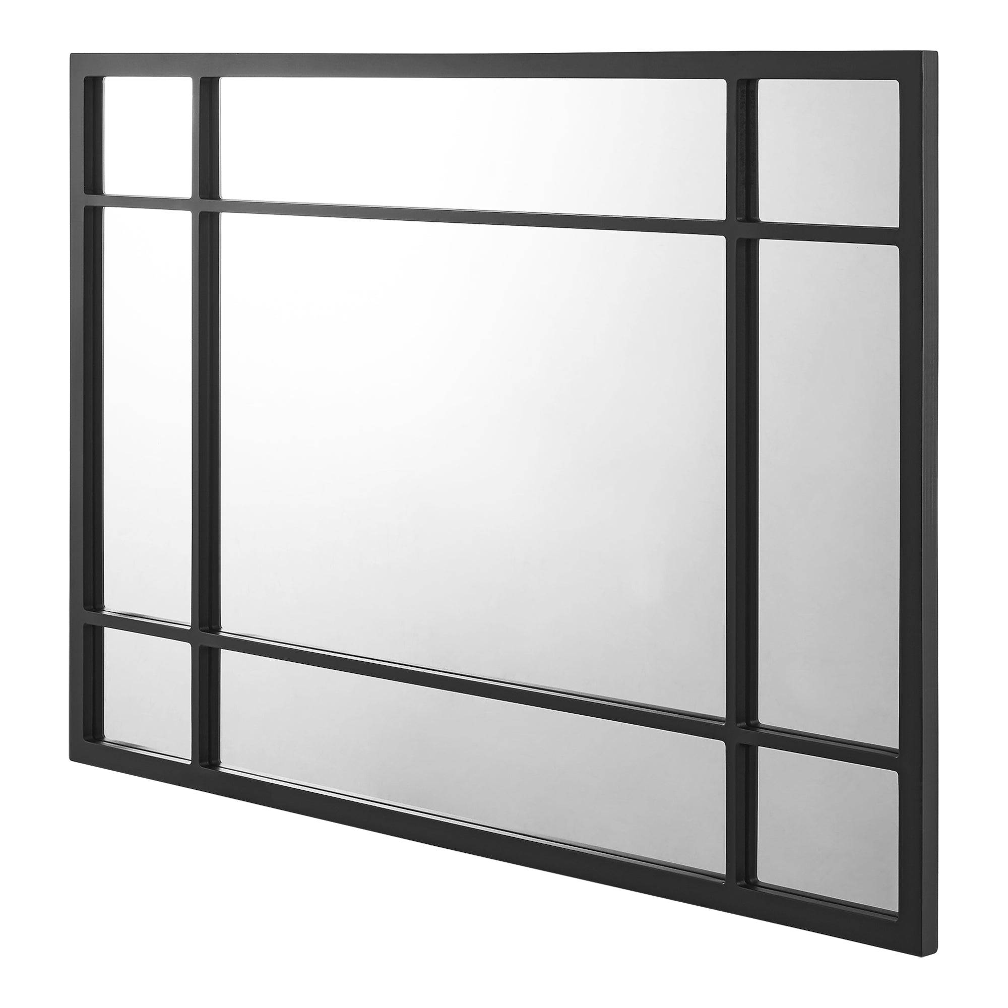 Helloshop26 - Miroir mural rectangulaire 90 x 60 cm noir mat - Image 3