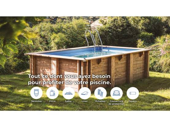 Gré - Piscine bois Lemon 3,75 x 2,00 x 0,68 m - Gré - Image 4