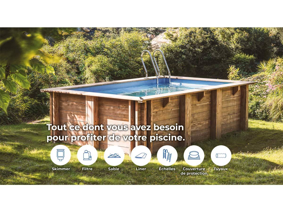 Gré - Piscine bois Lemon 3,75 x 2,00 x 0,68 m - Gré - Image 4