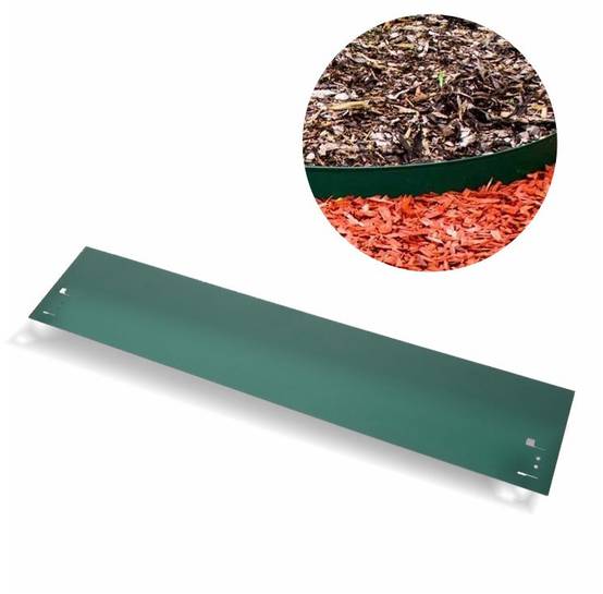 Green-Split - Bordure de Jardin en métal, Bordure Jardin Hauteur 13,5 cm, Longueur 120 cm, Vert, 1 Pièce, Green-split - Imagen 2
