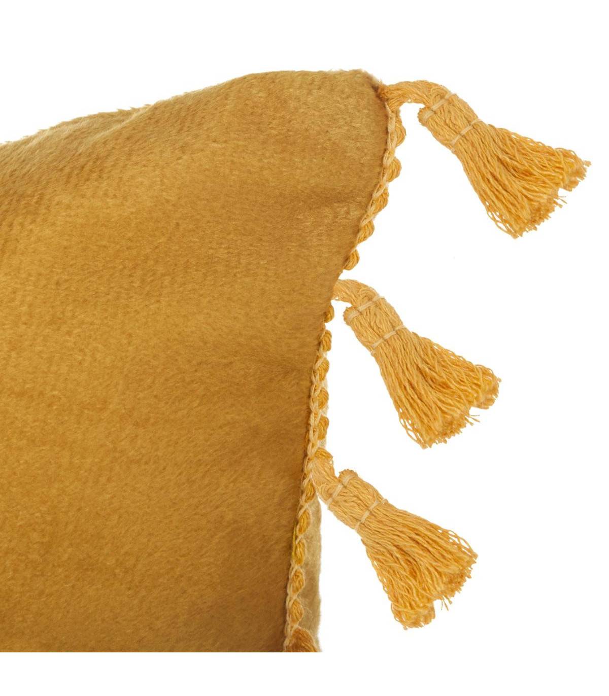 Coussin en Velours Ocre 30 x 50 cm - Imagen 2