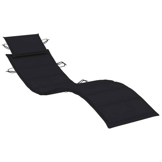 Lot de 2 Bain de soleil - Transats - Chaises longues avec table et coussins Acacia solide - MEUBLE PRO-JU6677 - Image 7