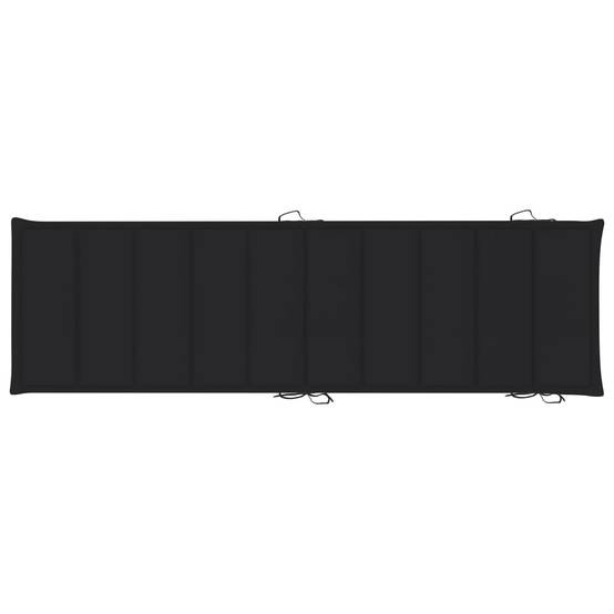 Lot de 2 Bain de soleil - Transats - Chaises longues avec table et coussins Acacia solide - MEUBLE PRO-JU6677 - Image 10