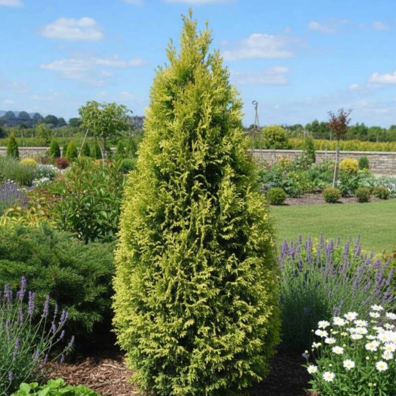 Cyprès de Lawson Ellwood's Gold, Chamaecyparis lawsoniana - Pot de 4L - 40/60 cm - Image 4