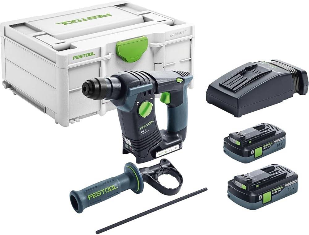 Festool - Perforateur sans fil BHC 18 HPC 4.0 I-Plus - FESTOOL - avec 2 batteries 18V 4.0Ah - chargeur - systainer - 576513 - Imagen 1